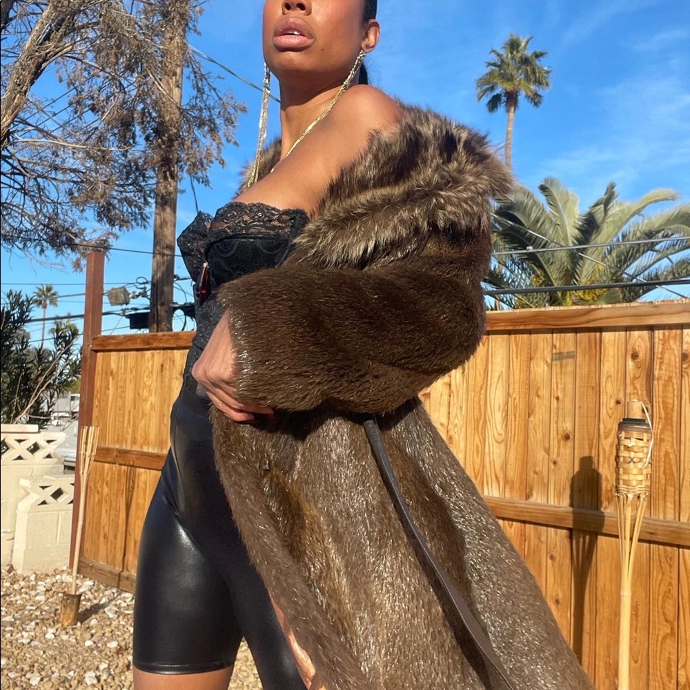 Vintage beaver fur coat